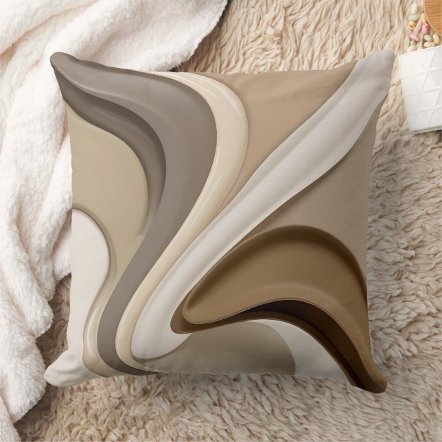 Throw pillow in stylish abstract graphic (Blanket)