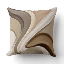 Throw pillow in stylish abstract graphic
