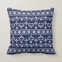 Throw Pillow in Virginia Sampler ink