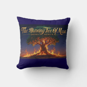 Throw Pillow- Islamic "The Burning Tree Of Musa" Pillow