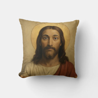 Throw Pillow Jesus funny