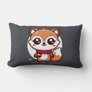 Throw Pillow - Kawaii Fox