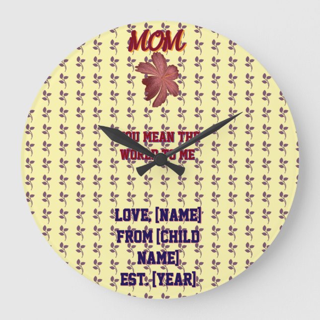 Throw Pillow Large Clock (Front)