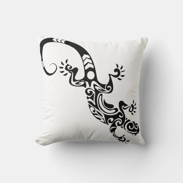 Throw Pillow-Lizard Pillow (Front)