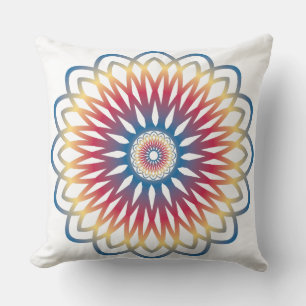 Throw pillow mandala design