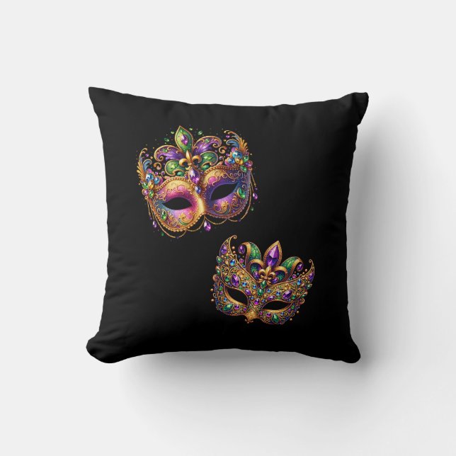 Throw Pillow Mardi Gras (Front)