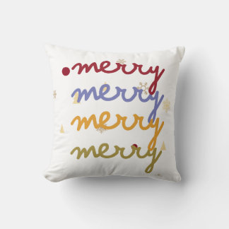 Throw Pillow merry christmas