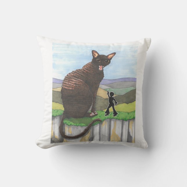 Throw Pillow: MisterManodon Pillow (Front)