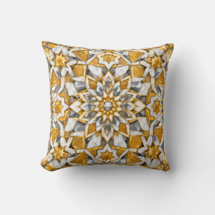 Throw Pillow, Moroccan zellige Pillow