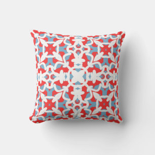 Throw Pillow, Multi colour fabric print pattern Pillow