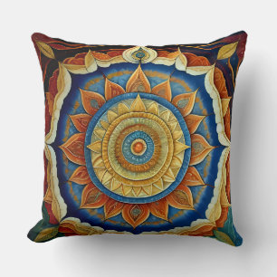 Throw pillow Native American design 
