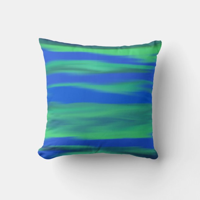 Throw Pillow Ocean Hues (Front)