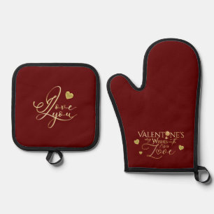 Throw Pillow Oven Mitt & Pot Holder Set