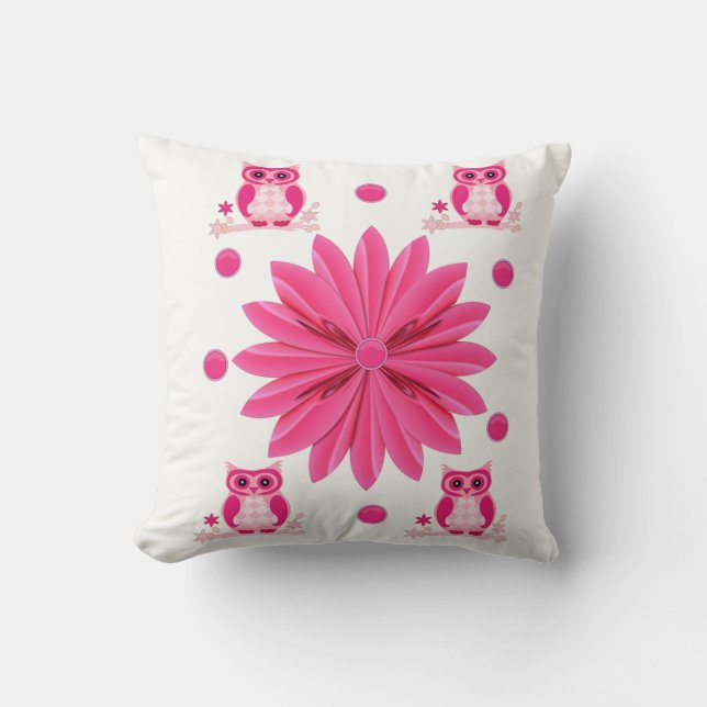 Throw Pillow Owl (Front)