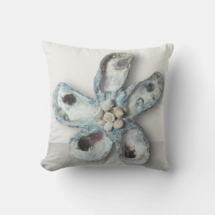 Throw Pillow Oyster Starfish Wannabe1 Blues