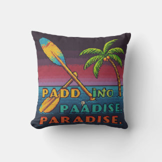 Throw Pillow Paddle into Paradise