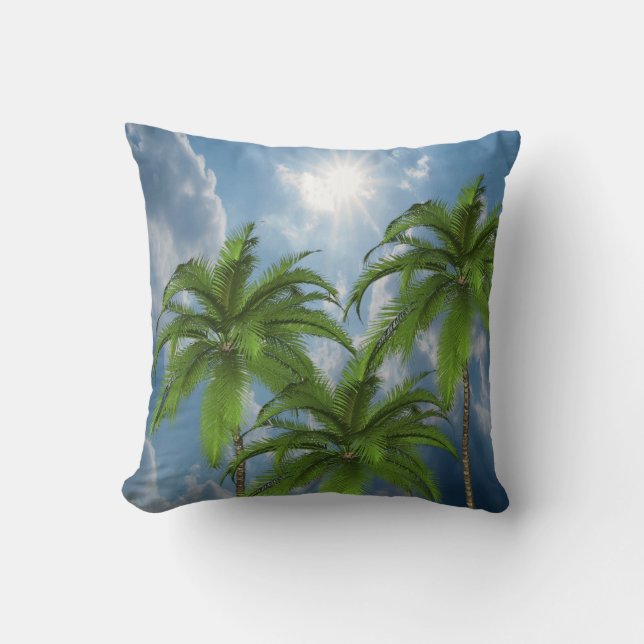 Throw Pillow Palm Tree (Front)