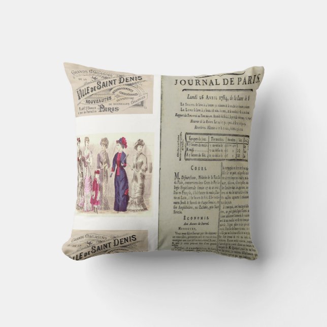 Throw Pillow Paris France (Front)