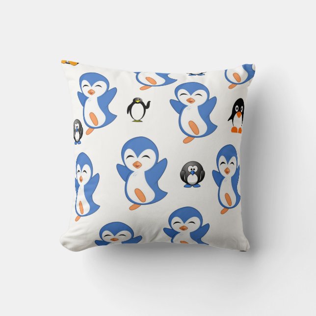 Throw Pillow Penguin (Front)