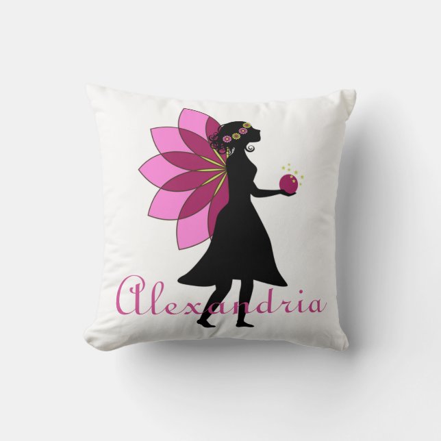 Throw Pillow/Personalized Fairy Pillow (Front)