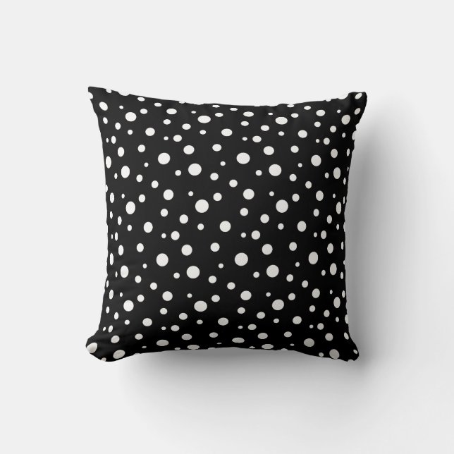 Throw Pillow-Polka Dots Pillow (Front)