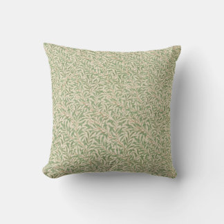 Throw Pillow polyester chic green leaves design 