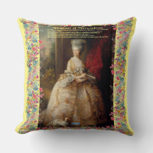 Throw Pillow (Queen Charlotte D) RFPMDesigns©️2024