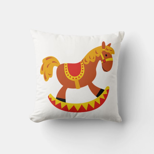 Throw Pillow/Rocking Horse Pillow (Front)