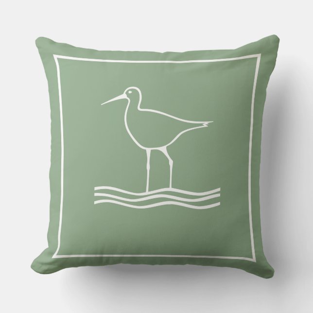 Throw Pillow Sandpiper (Front)