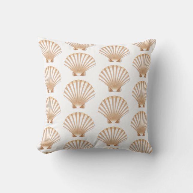 Throw Pillow-Sea Shell Pillow (Front)