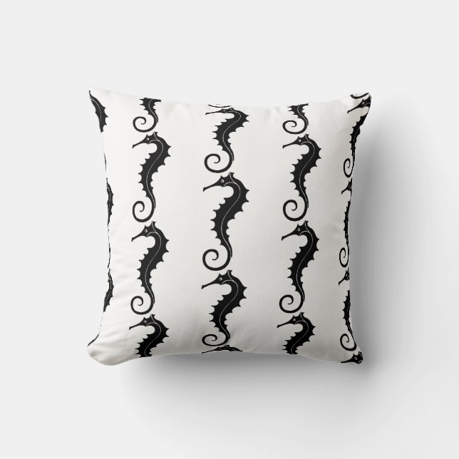 Throw Pillow-Seahorse Pillow (Front)