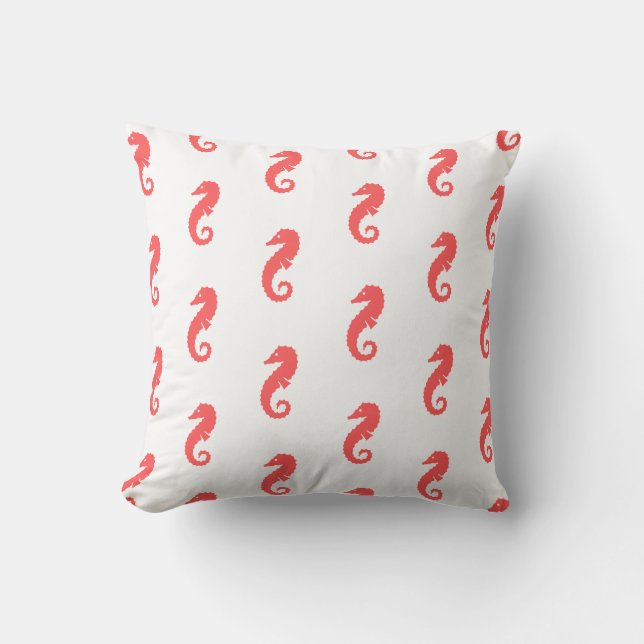 Throw Pillow Seahorses (Front)