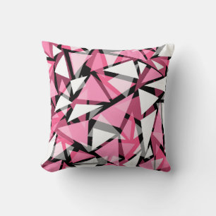 Throw Pillow Seamless geometric triangles shapes p