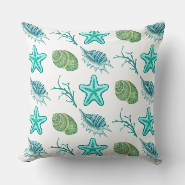 Throw Pillow-Shells Pillow (Front)