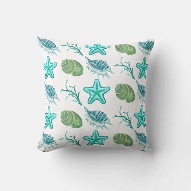 Throw Pillow-Shells Pillow (Front)