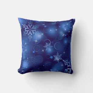 Throw Pillow/Snowflakes Pillow