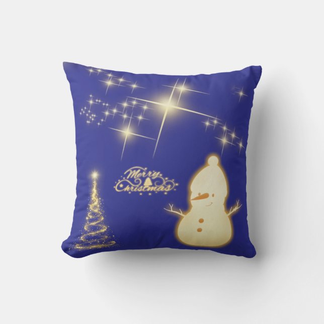 Throw Pillow Snowman (Front)