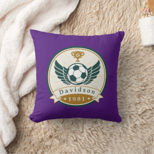 Throw Pillow - Soccer - Personalized - Add Name
