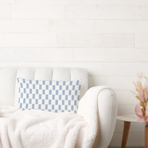 Throw Pillow Square Blue White