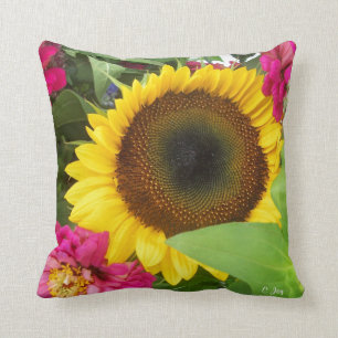 Throw Pillow: Sunflower Pillow