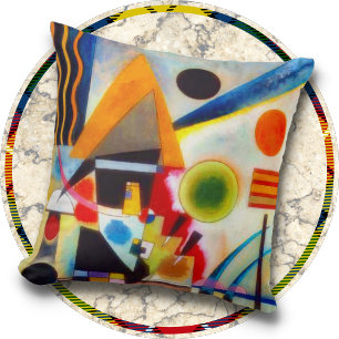THROW PILLOW - "Swinging" - Wassily Kandinsky
