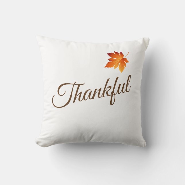 Throw Pillow-Thankful Lumbar Pillow (Front)