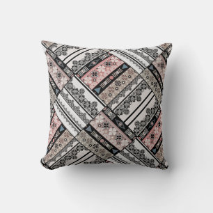 Throw Pillow Tribal ethno traditional geometrical 