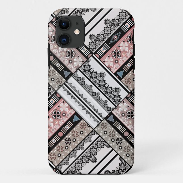 Throw Pillow Tribal ethno traditional geometrical  Case-Mate iPhone Case (Back)