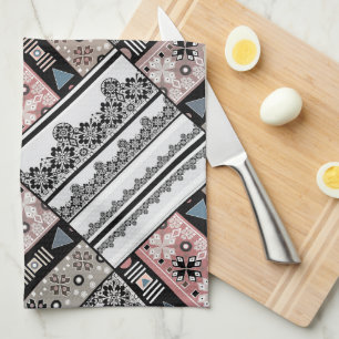 Throw Pillow Tribal ethno traditional geometrical Kitchen Towel