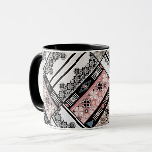 Throw Pillow Tribal ethno traditional geometrical Mug