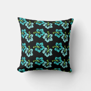 Throw Pillow-Tropical Flowers Pillow
