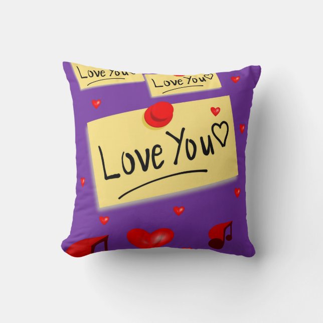 Throw Pillow Valentine's Day (Front)