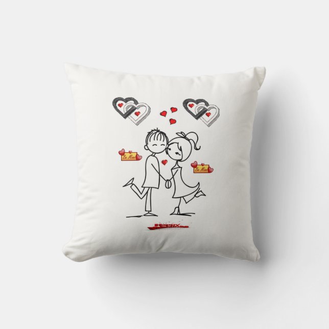Throw Pillow Valentine's Day (Front)