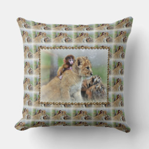 Throw Pillow/White Tiger Pillow
